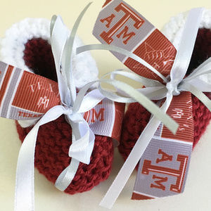 Texas A&M University AGGIES Handmade Baby Booties *NEW*